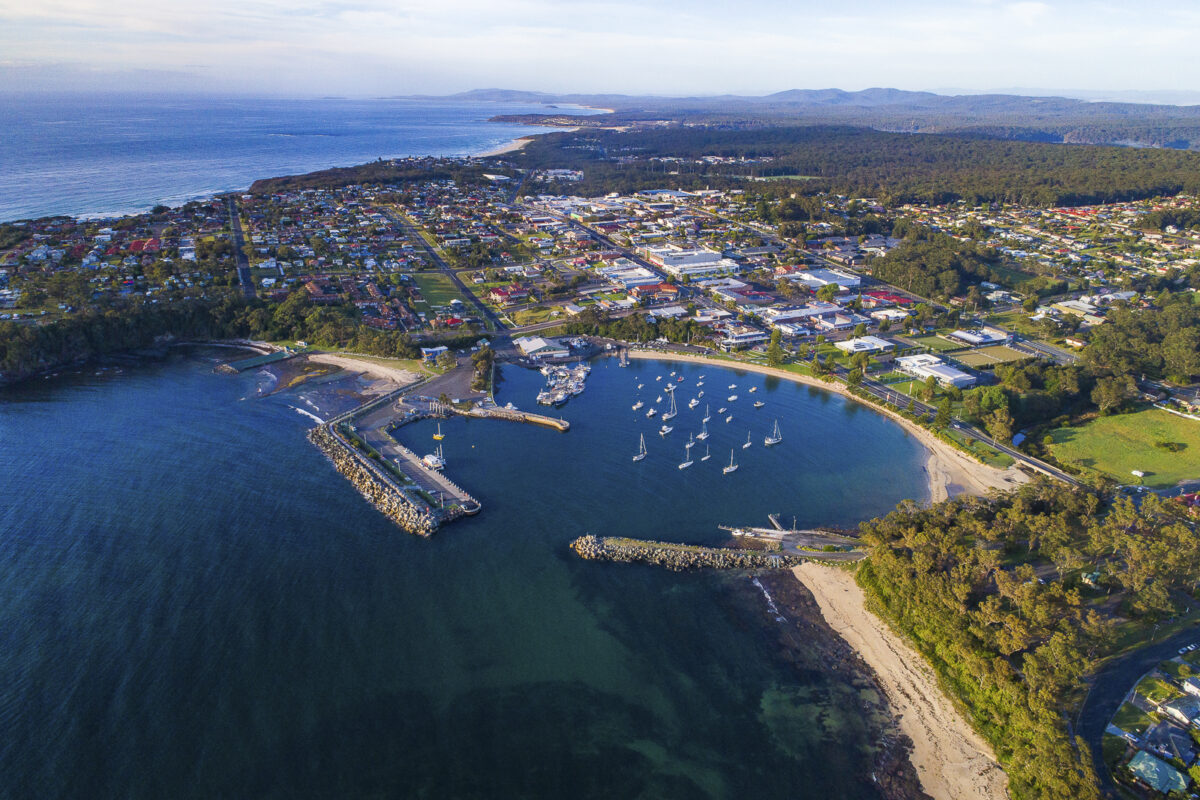 Fishing boats moored at Ulladulla Harbour