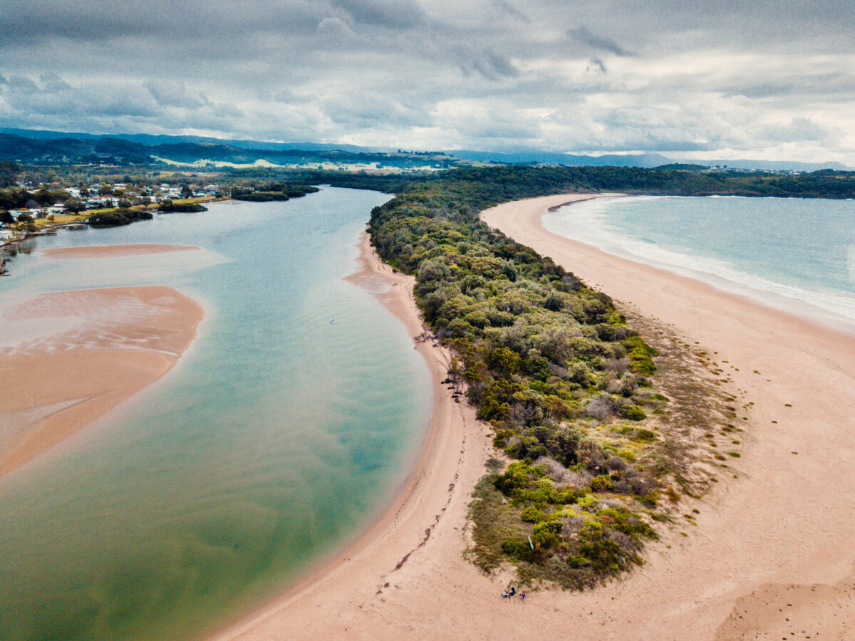 Minnamurra River mouth and the coastline north of Kiama