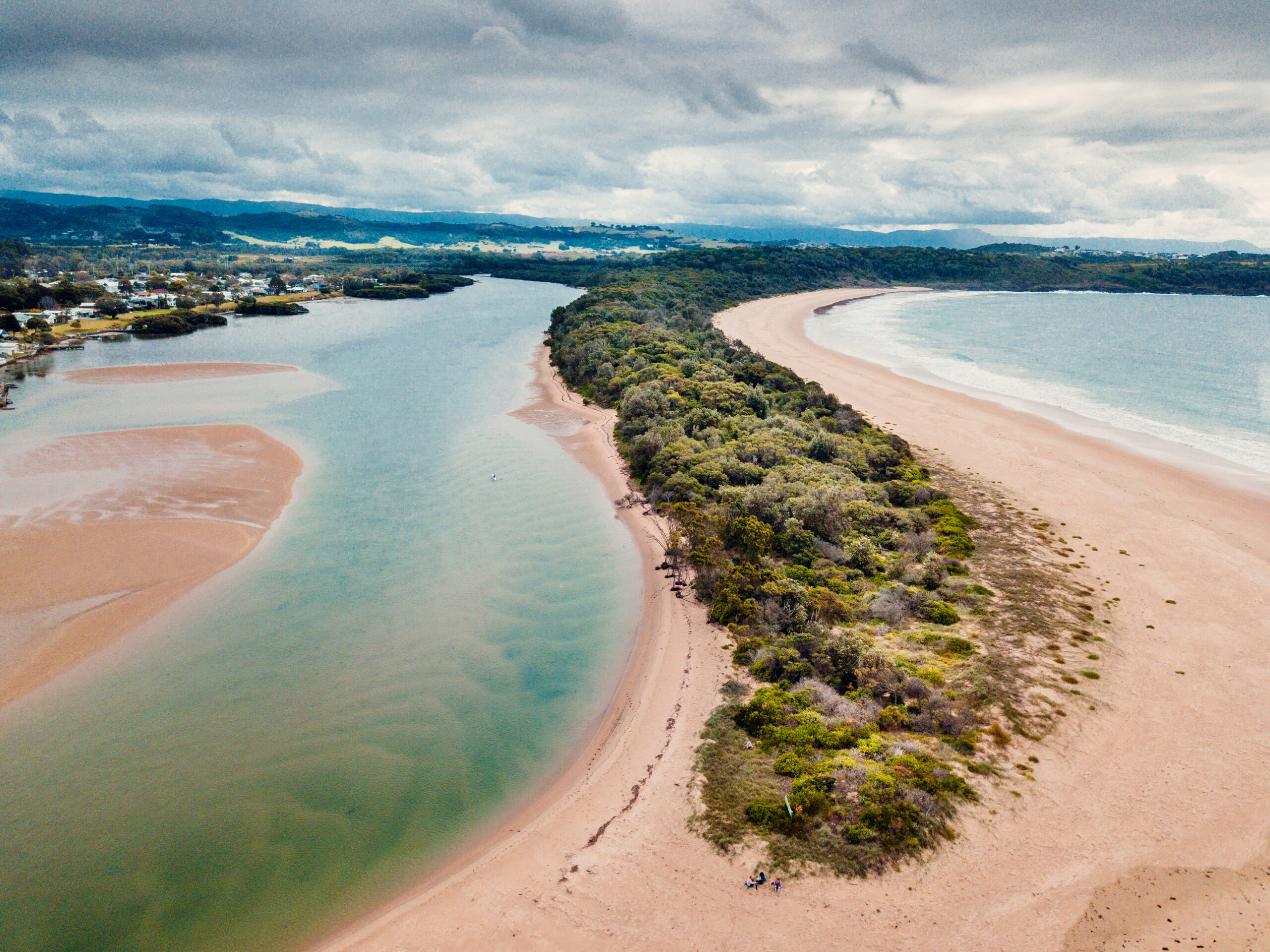 Minnamurra River mouth and the coastline north of Kiama